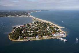 Aerial photo of Poole Harbour